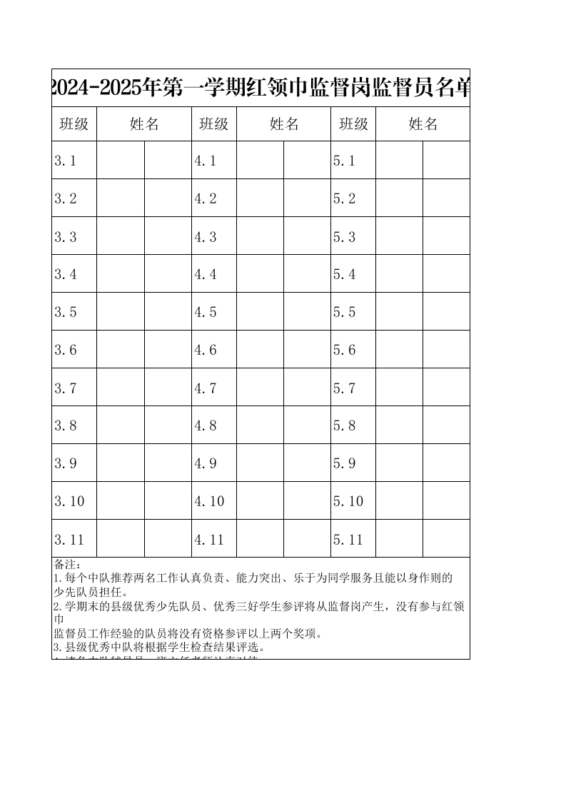 2.2024-2025年第一学期红领巾监督员名单-教务文库