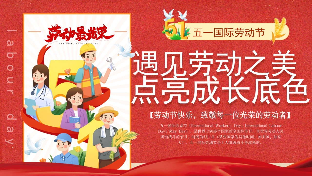 【中小学】【五一劳动节】主题班会：遇见劳动之美，点亮成长底色-教务文库