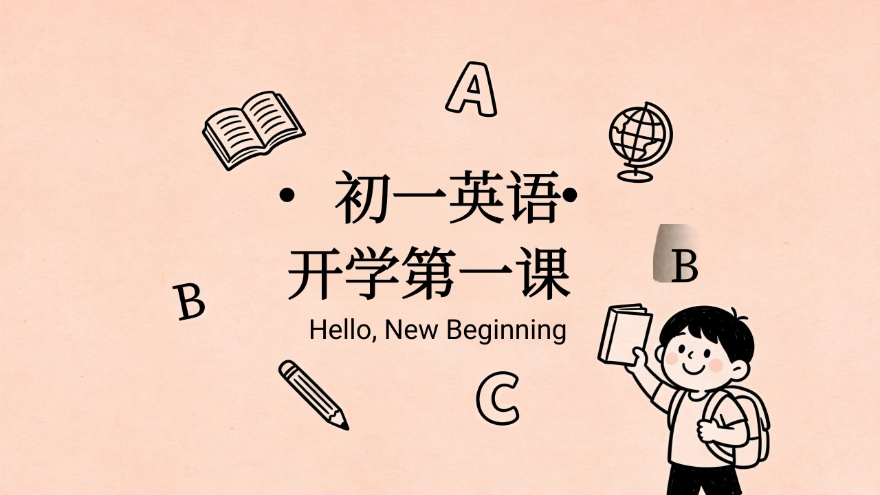 【初一】【七年级】【英语】秋季开学第一课主题班会-教务文库