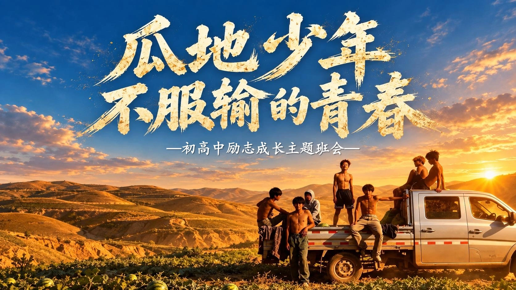 【初高中】【励志成长】主题班会：瓜地少年_不服输的青春