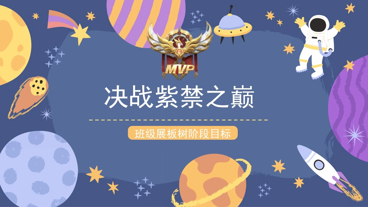 【初高中】【班级管理】班级展板树阶段目标——决战紫禁之巅