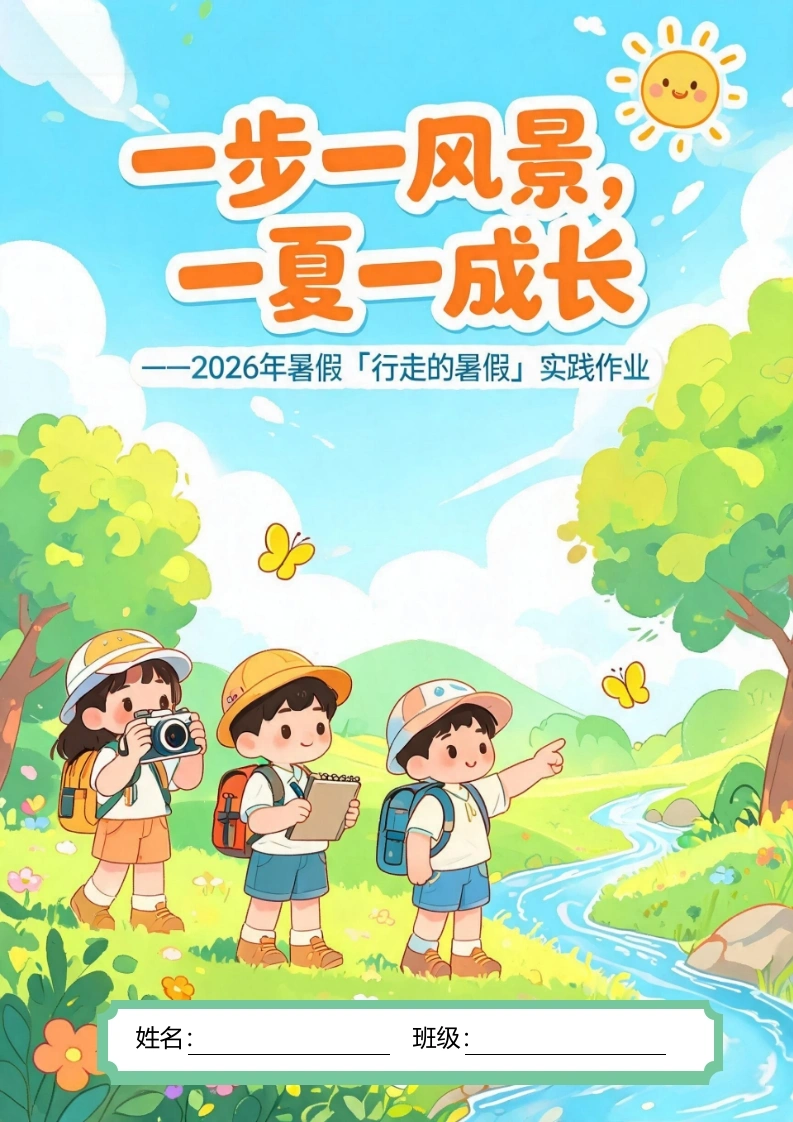 【春季暑假】行走的暑假研学实践作业——一步一风景，一夏一成长
