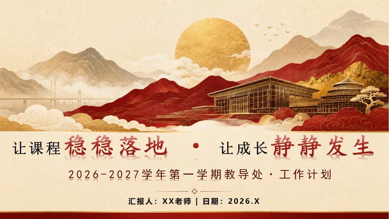 【秋季上】教导处工作计划——让课程稳稳落地，让成长静静发生