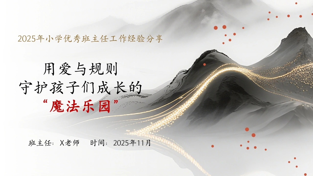 【经验分享】小学优秀班主任经验分享：用爱与规则，守护孩子们成长的“魔法乐园”