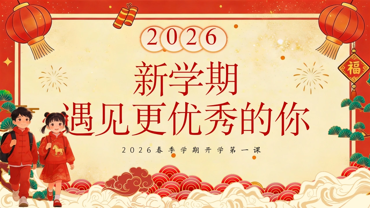 【通用】春季开学第一课：2026新学期，遇见更优秀的你
