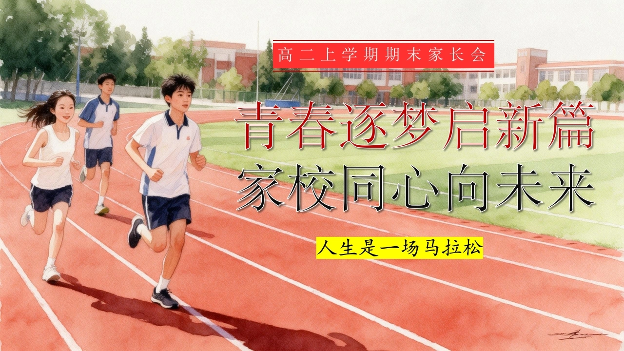 【高二】【上期末】家长会《青春逐梦启新篇，家校同心向未来》