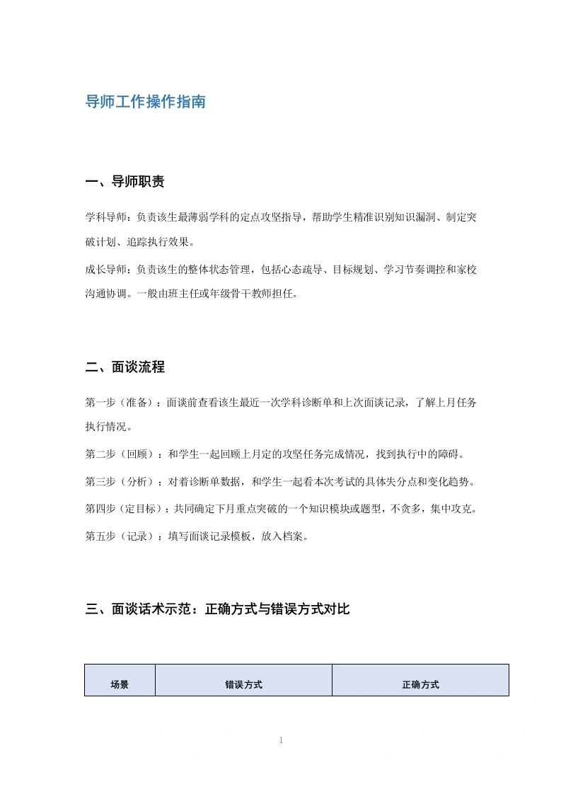 导师工作操作指南-教务文库