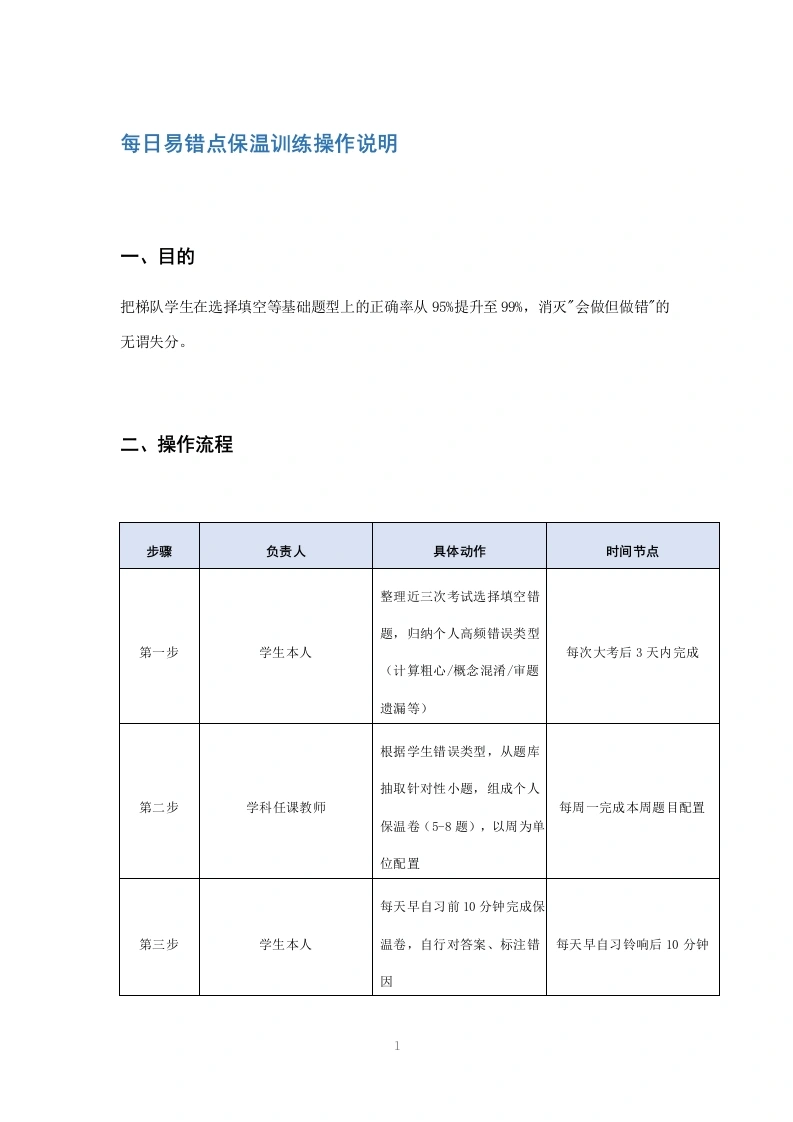 每日易错点保温训练操作说明-教务文库