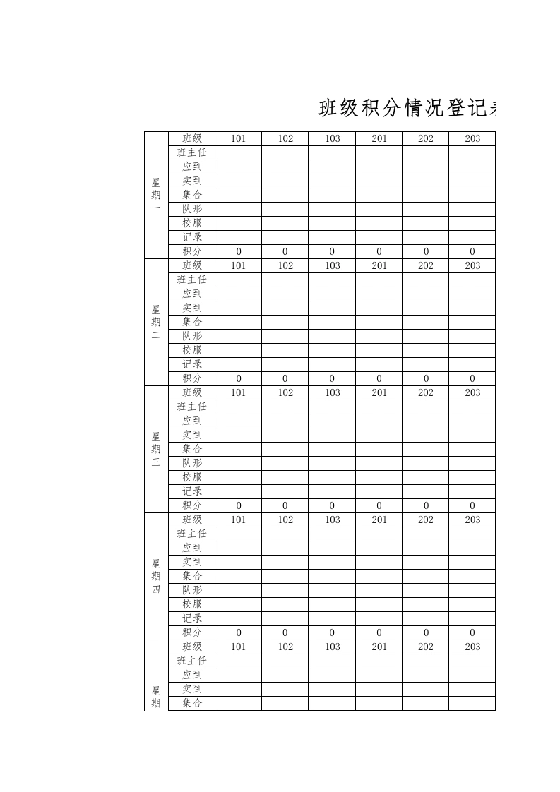 班级积分情况登记表1-教务文库